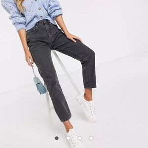 PULL&BEAR mom jean dark grey